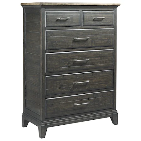 Devine Solid Wood Drawer Chest with Removable Wood Drawer Dividers